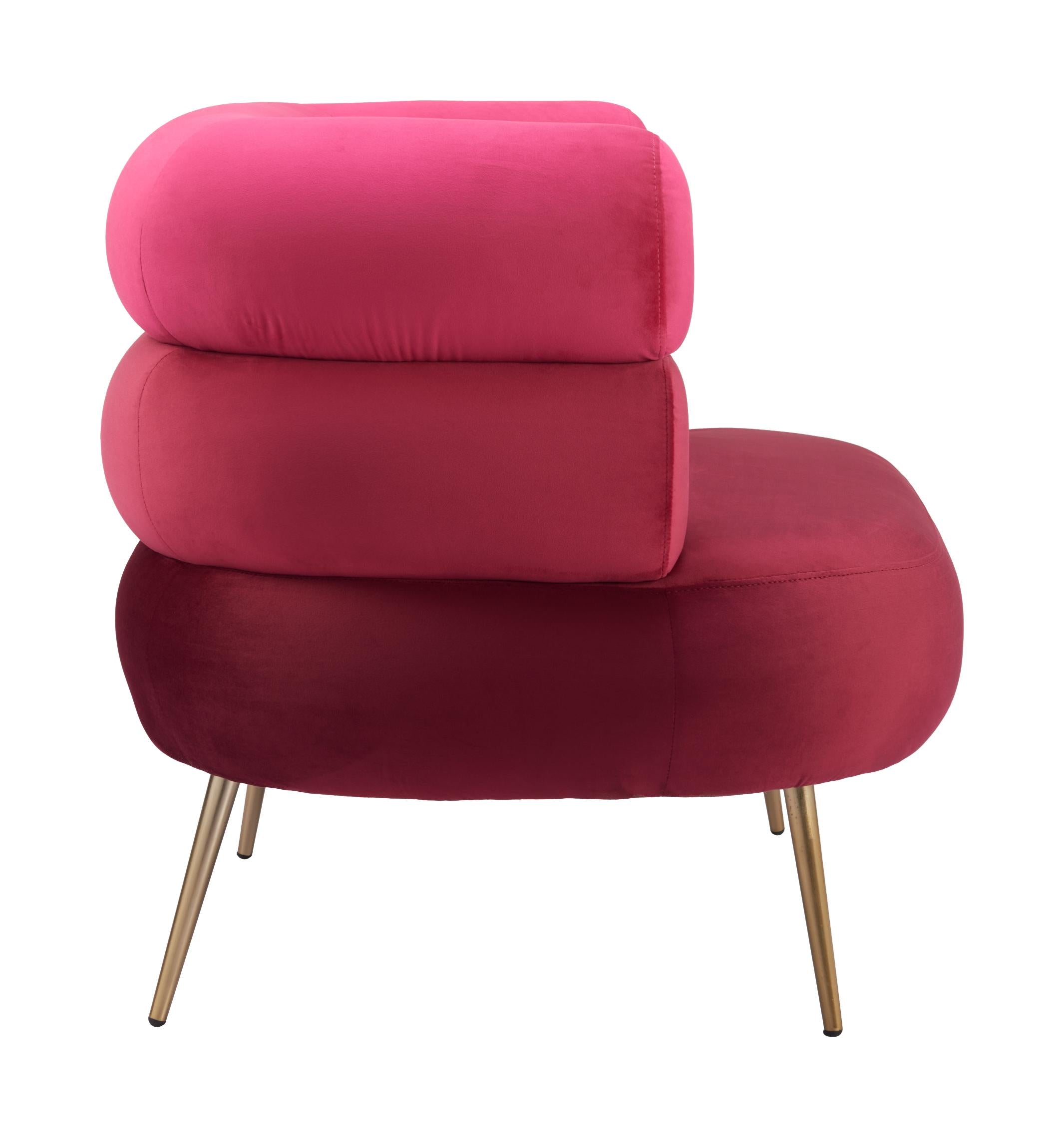Zuo Modern Arish Accent Chair in Red