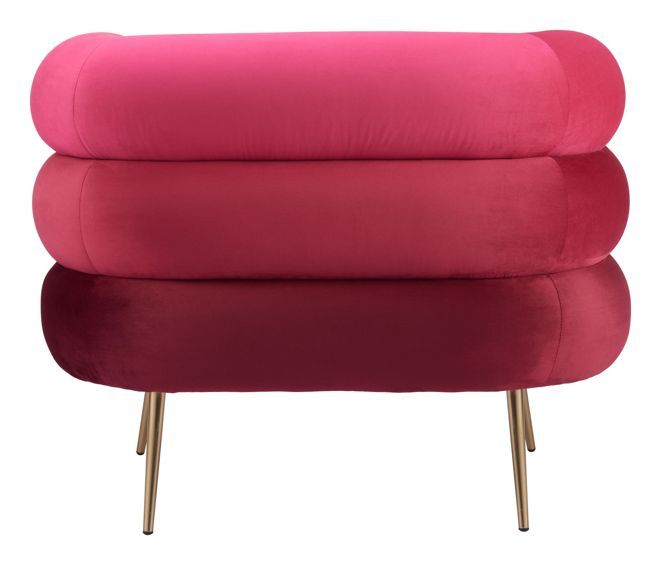 Zuo Modern Arish Accent Chair in Red