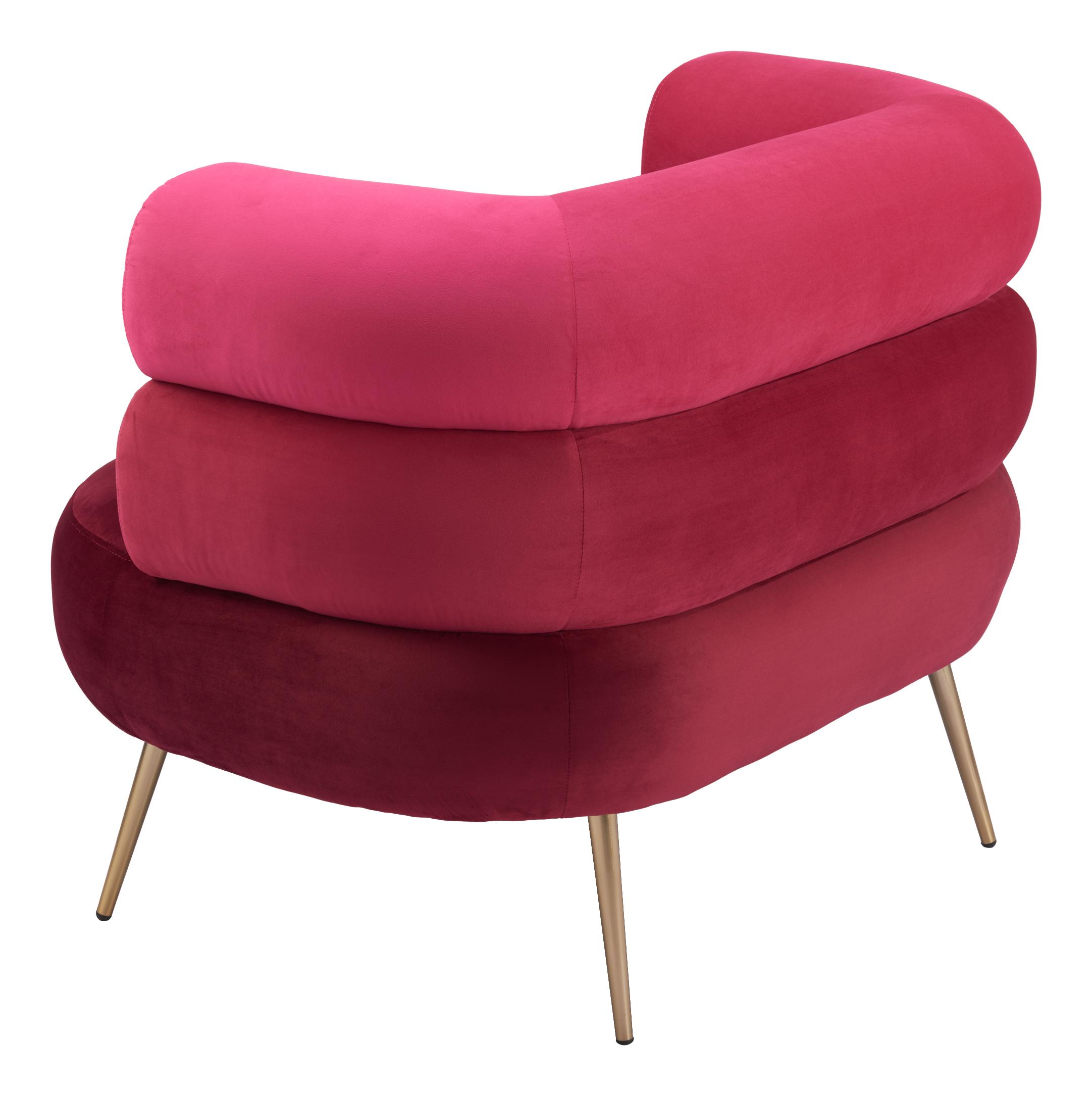 Zuo Modern Arish Accent Chair in Red