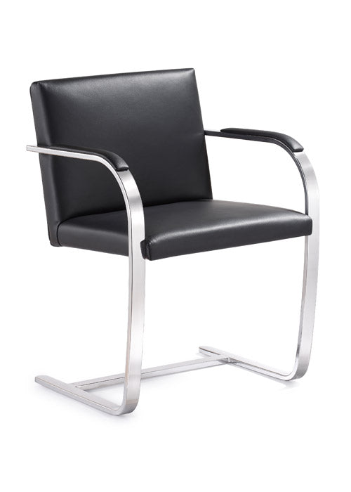 Woodstock Marketing Arlo Side Chair Black/Brown/Tan Leather