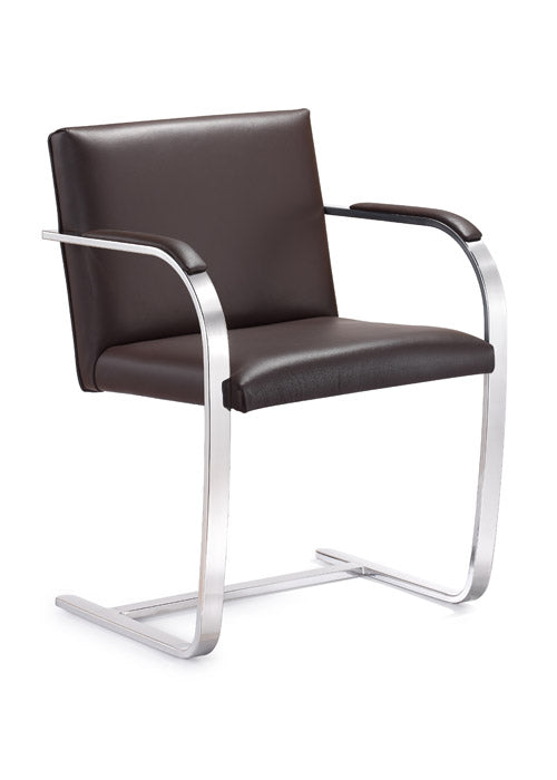 Woodstock Marketing Arlo Side Chair Black/Brown/Tan Leather