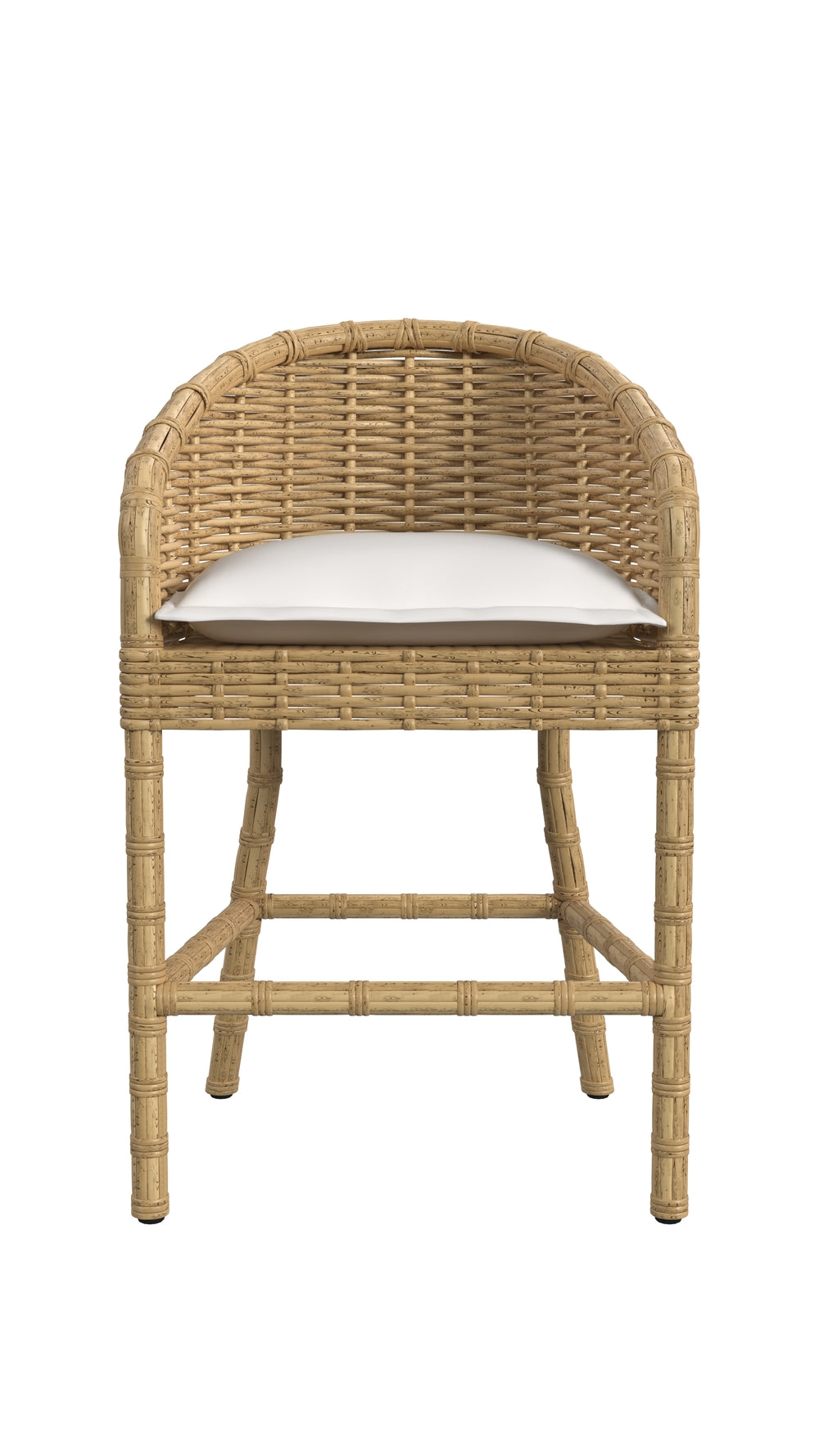 Sunset West Playa Barstool in Soothe Pearl with Flange Welt