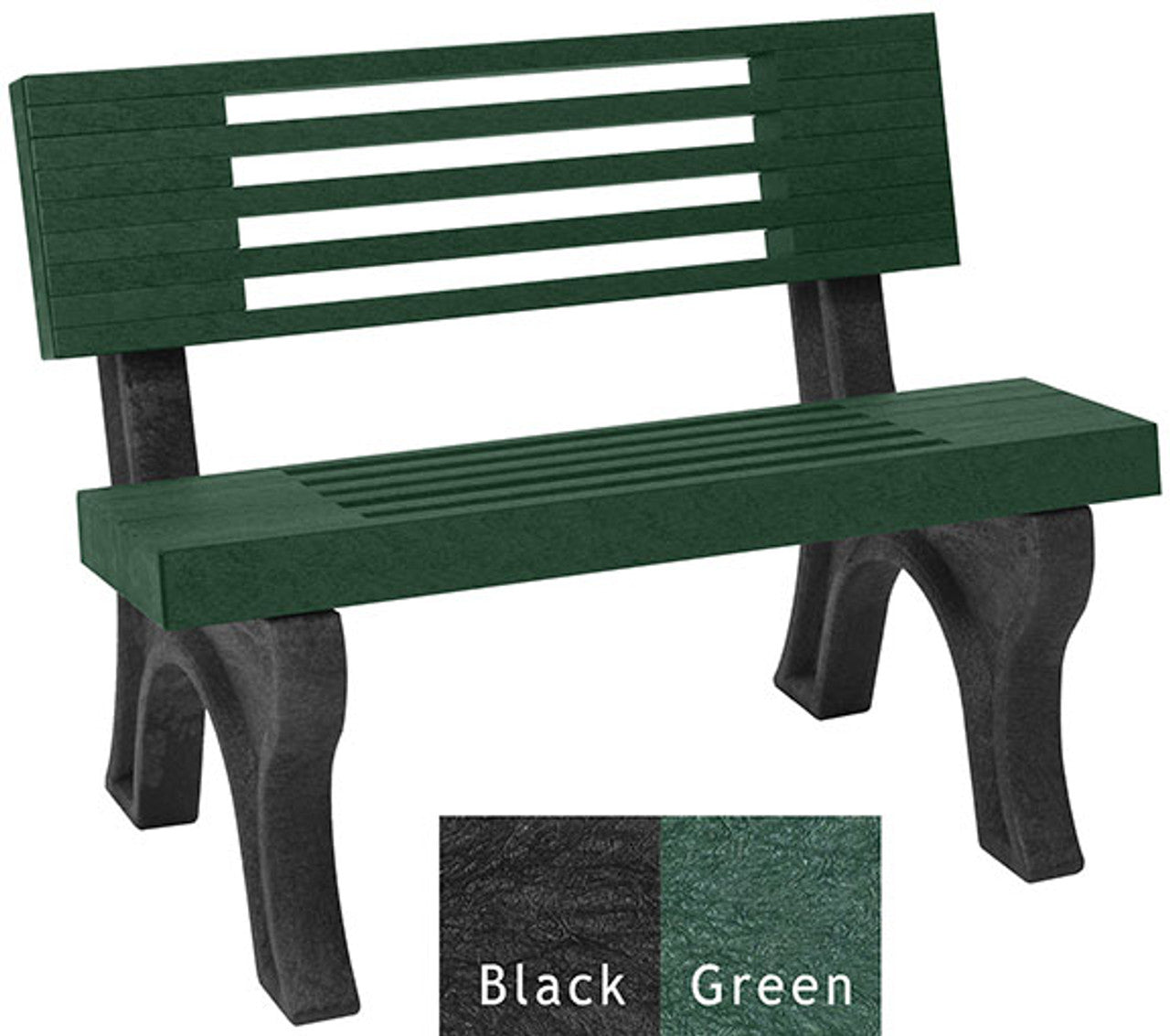 Polly Products Elite Backed Bench with Arms