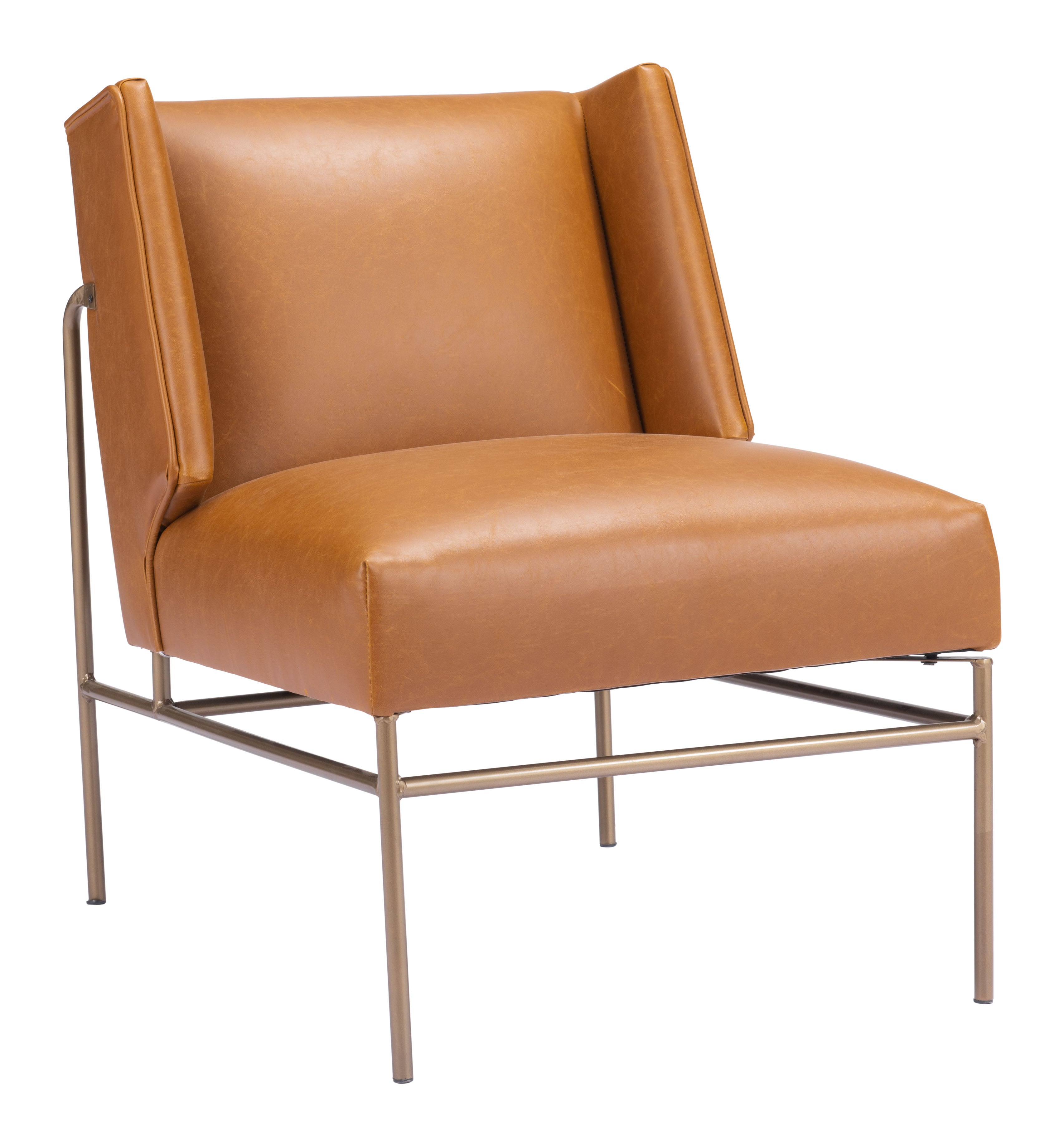 Zuo Modern Atlanta Accent Chair in Green/Brown