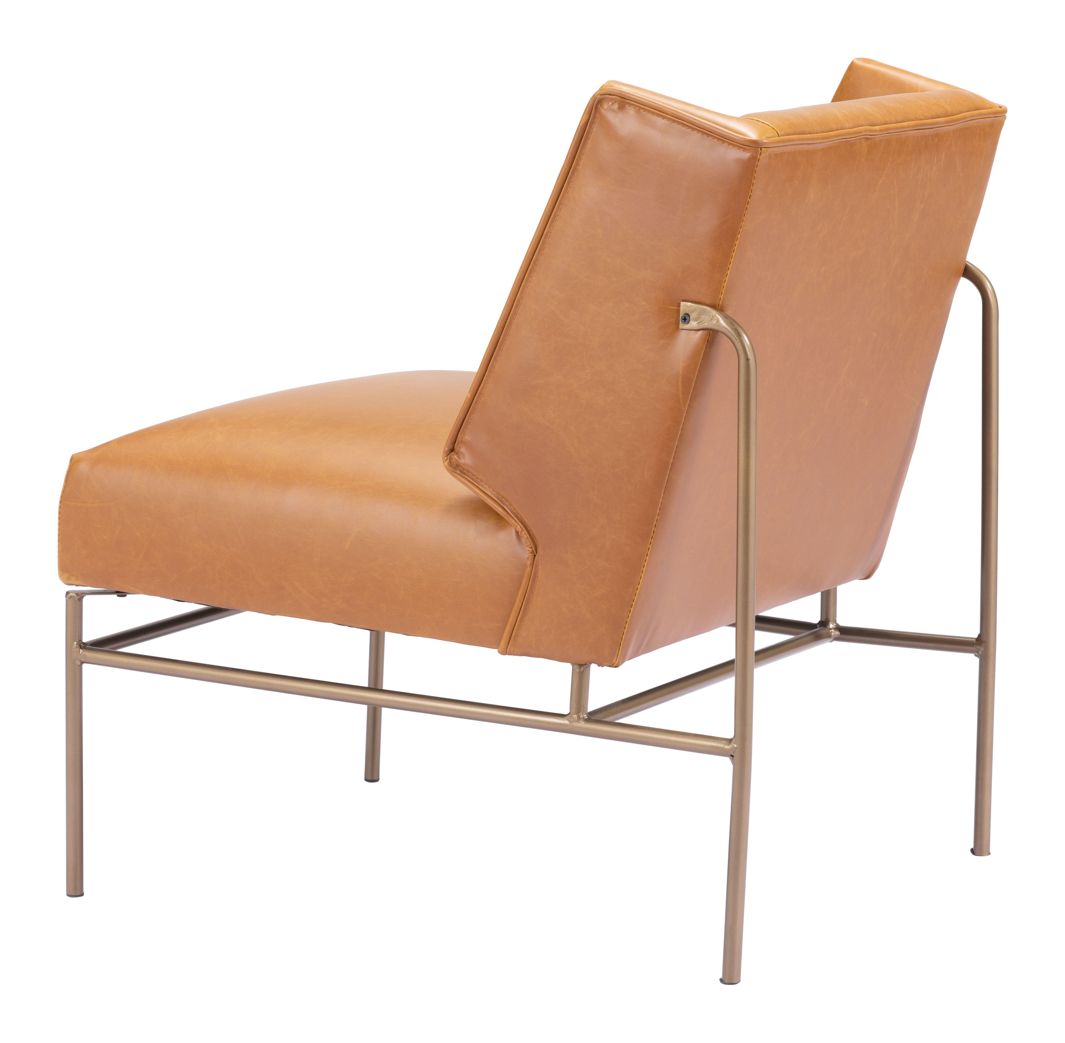 Zuo Modern Atlanta Accent Chair in Green/Brown