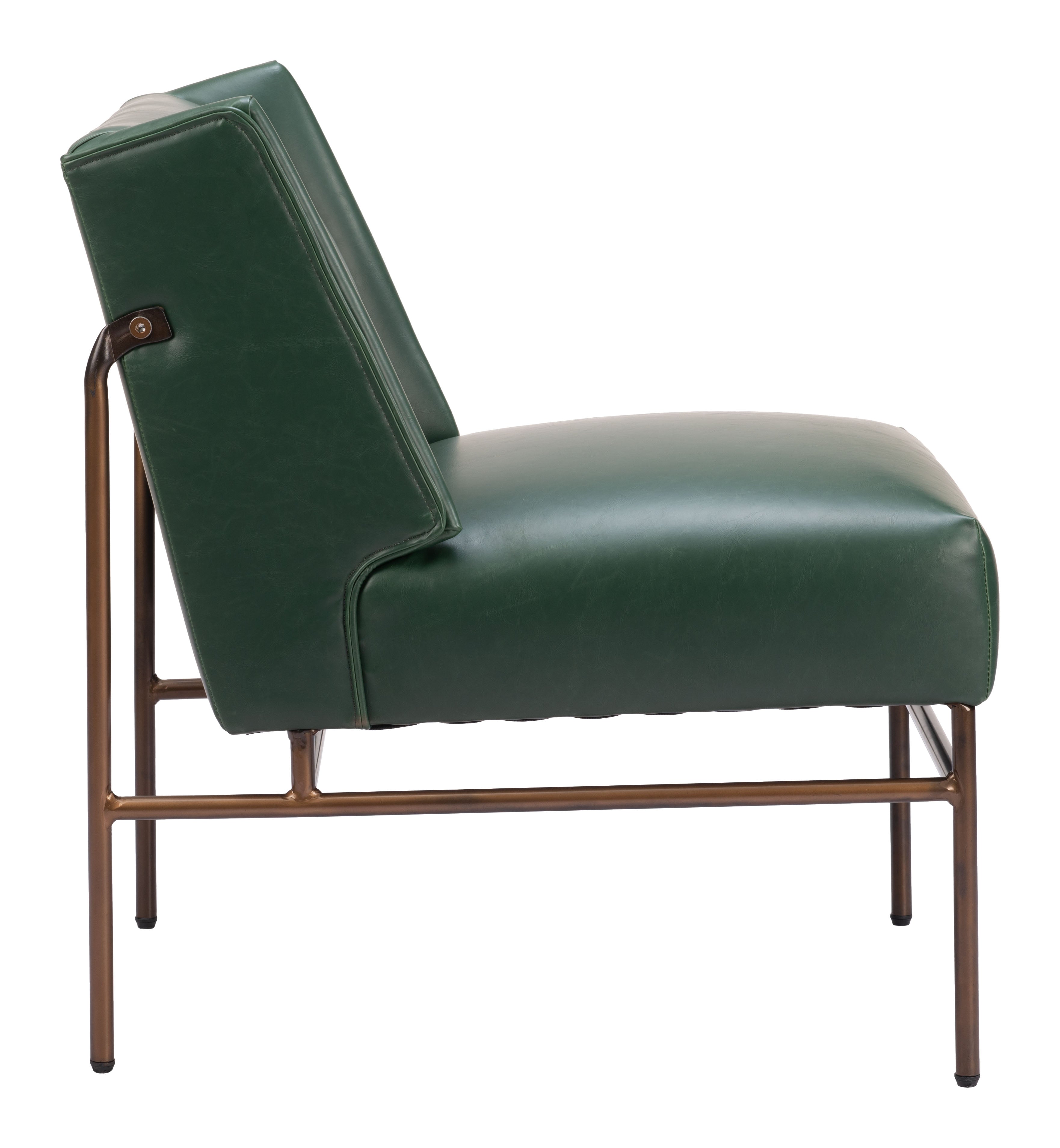 Zuo Modern Atlanta Accent Chair in Green/Brown