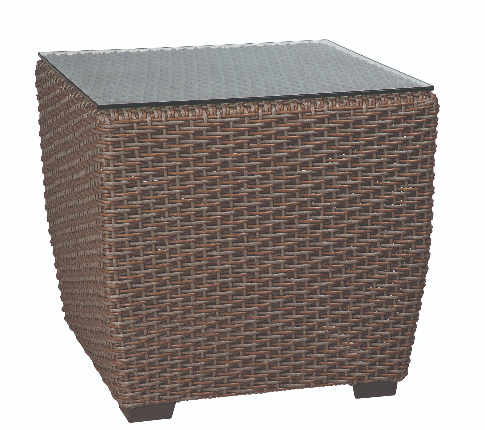 Woodard Augusta Woven Square End Table