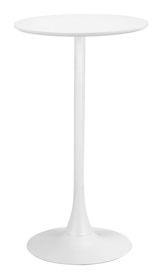 Zuo Modern Auray Bar Table in White/White&Gold/Brown