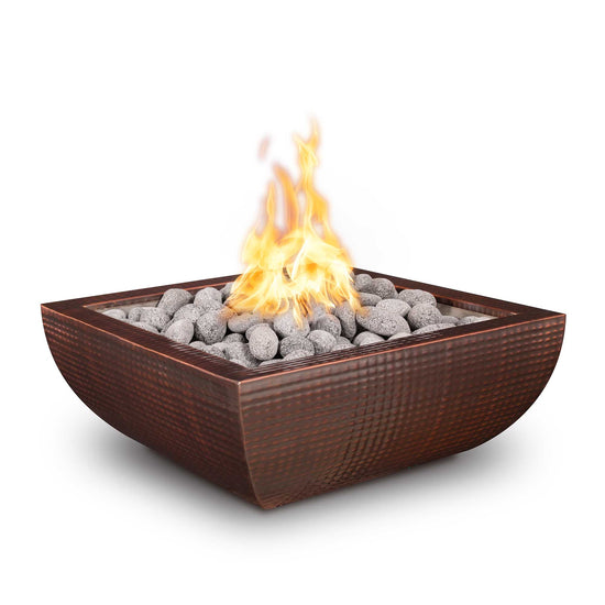 The Outdoor Plus Avalon Hammered Copper & Stainless Steel Fire Bowl