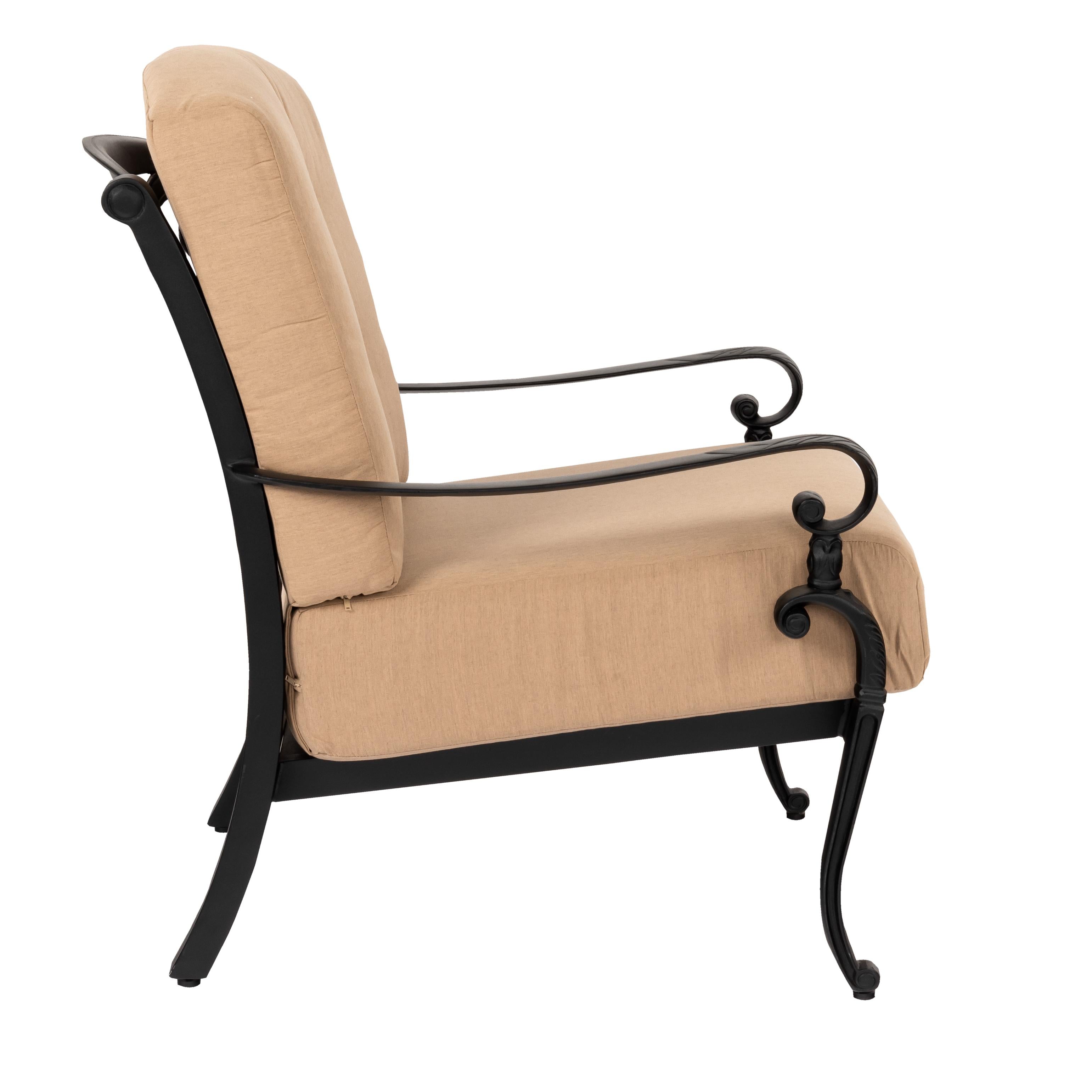Aged TeakWith Cushion, Grade C Fabric