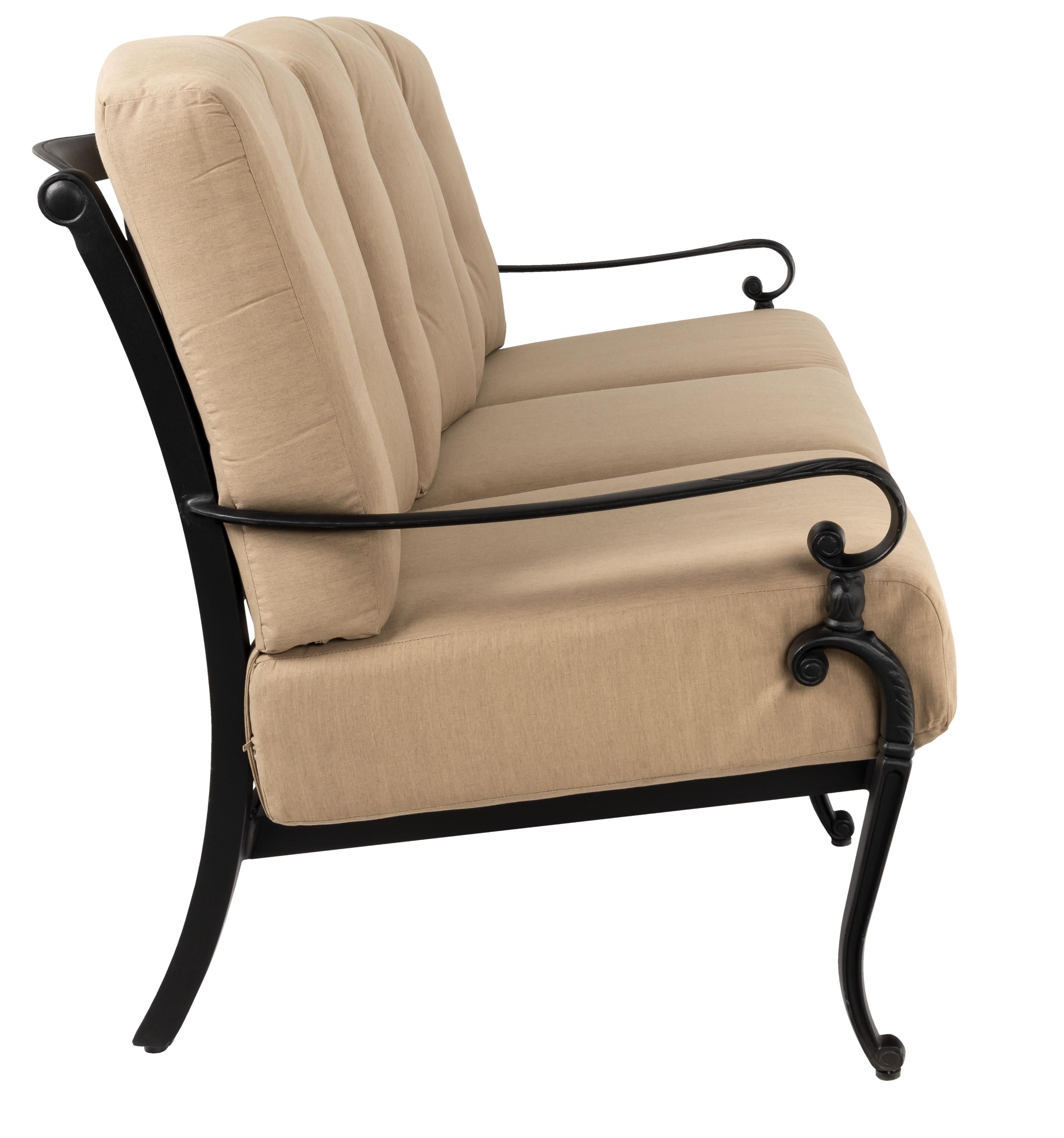 Aged Teak, With Cusihon, Grade C Fabric