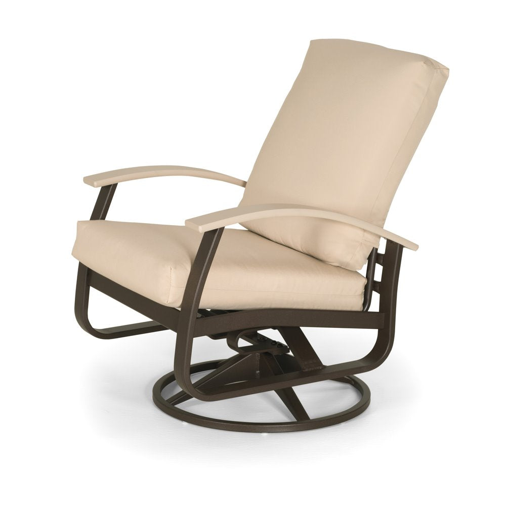 Telescope Casual Belle Isle Cushion Swivel Rocker, White, Snow, Grade A - Red, Arm Chairs, Cushion, Belle Isle, Aluminum, Pedestal, Outdoor