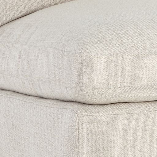 Sunpan Glenrose Wheeled Dining Chair in Effie Linen / Effie Smoke