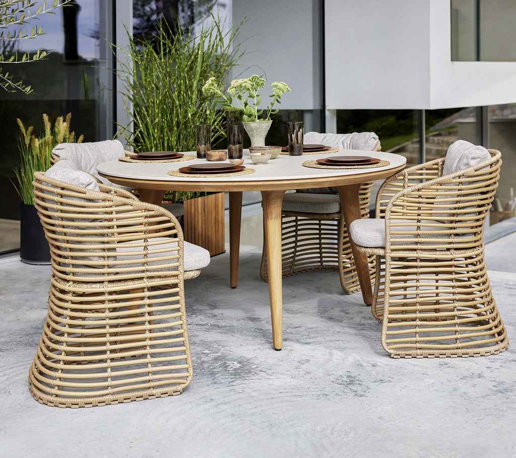 Cane-Line Aspect Dining Table - Dia. 56.7"
