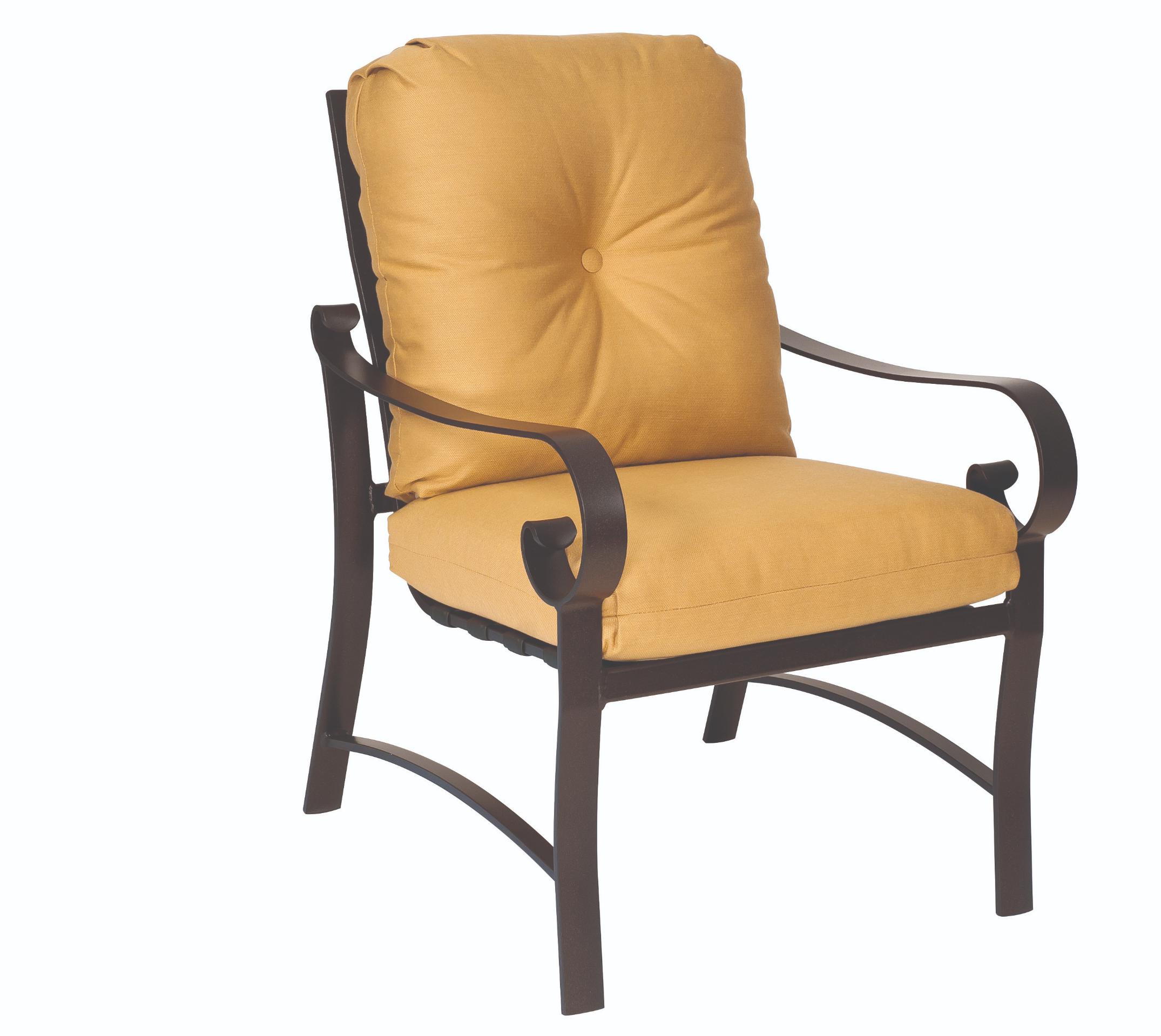 Woodard Belden Dining Arm Chair, Aged Teak, With Cushion, Grade A Fabric, Garden Chairs, Dining Chairs, Cushion, Belden, Aluminum, Square, 4 Legs, Outdoor
