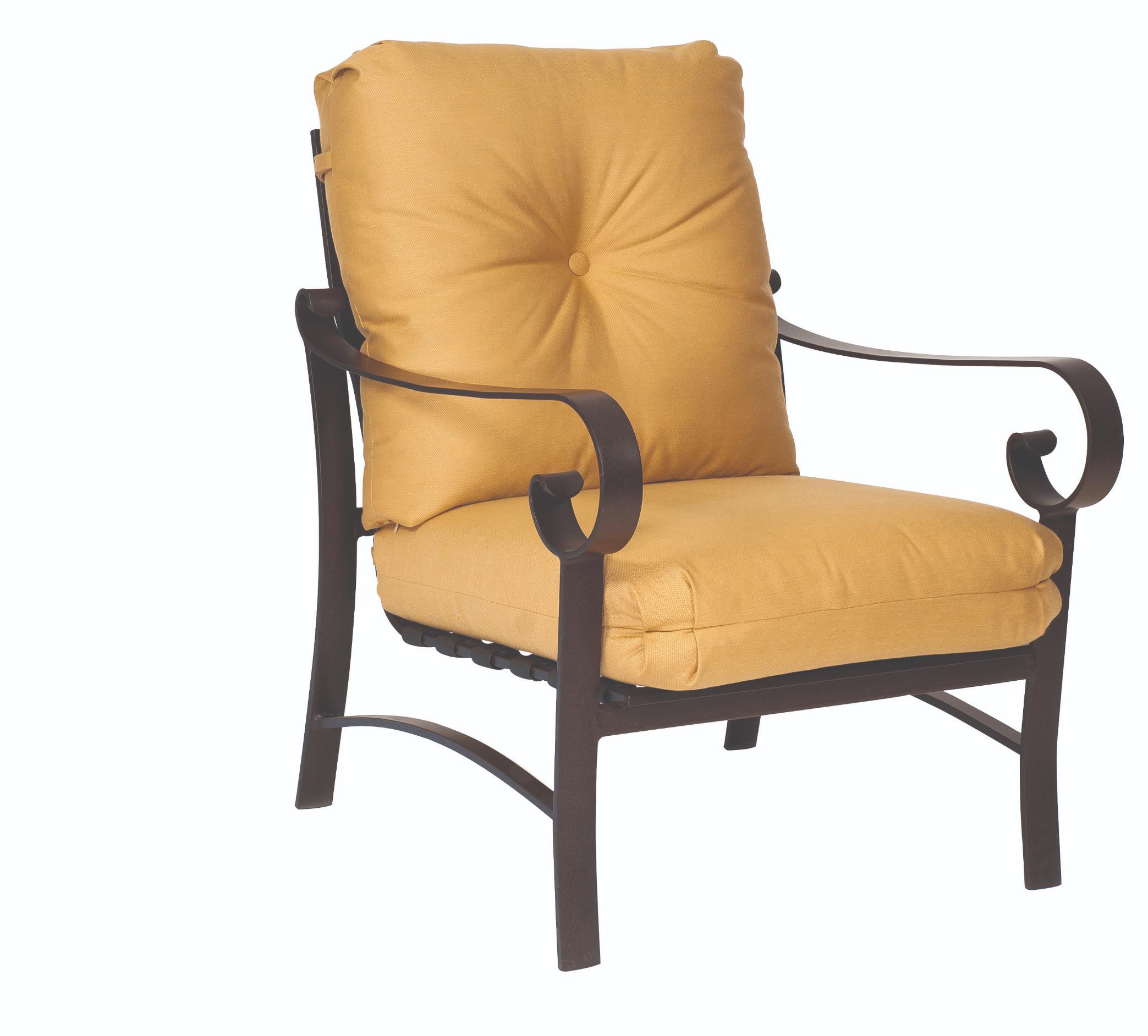 Woodard Belden Cushion Stationary Lounge Chair, Aged Teak, With Cushion, Grade A Fabric, Garden Chairs, Lounge Chairs, Cushion, Belden, Aluminum, Fabric, Curved, 4 Legs, Outdoor