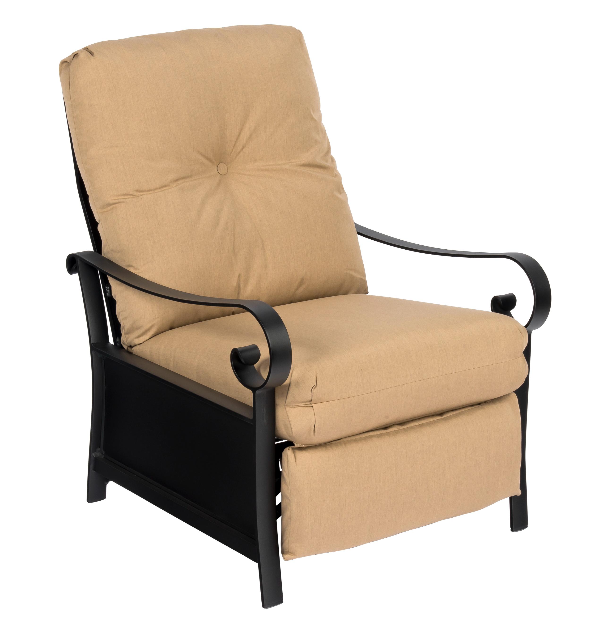 Woodard Belden Cushion Recliner, Aged Teak, With Cushion, Grade A Fabric, Garden Chairs, Recliner, Cushion, Belden, Aluminum, Fabric, Rectangular, 4 Legs, Outdoor
