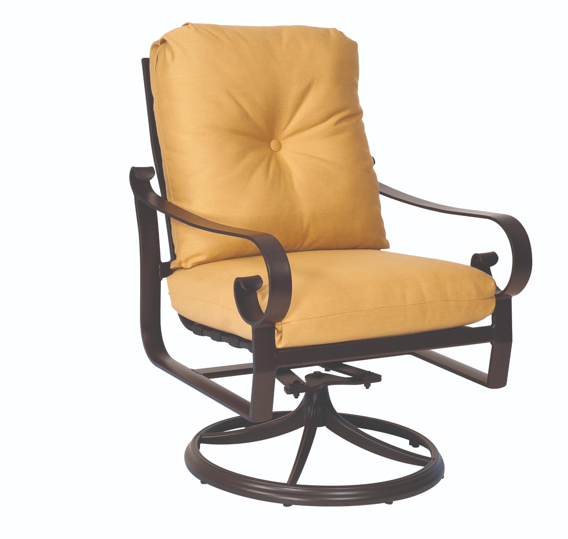 Woodard Belden Swivel Rocking Dining Arm Chair, Aged Teak, With Cushion, Grade A Fabric, Garden Chairs, Dining Chairs, Cushion, Belden, Aluminum, Square, 4 Legs, Outdoor