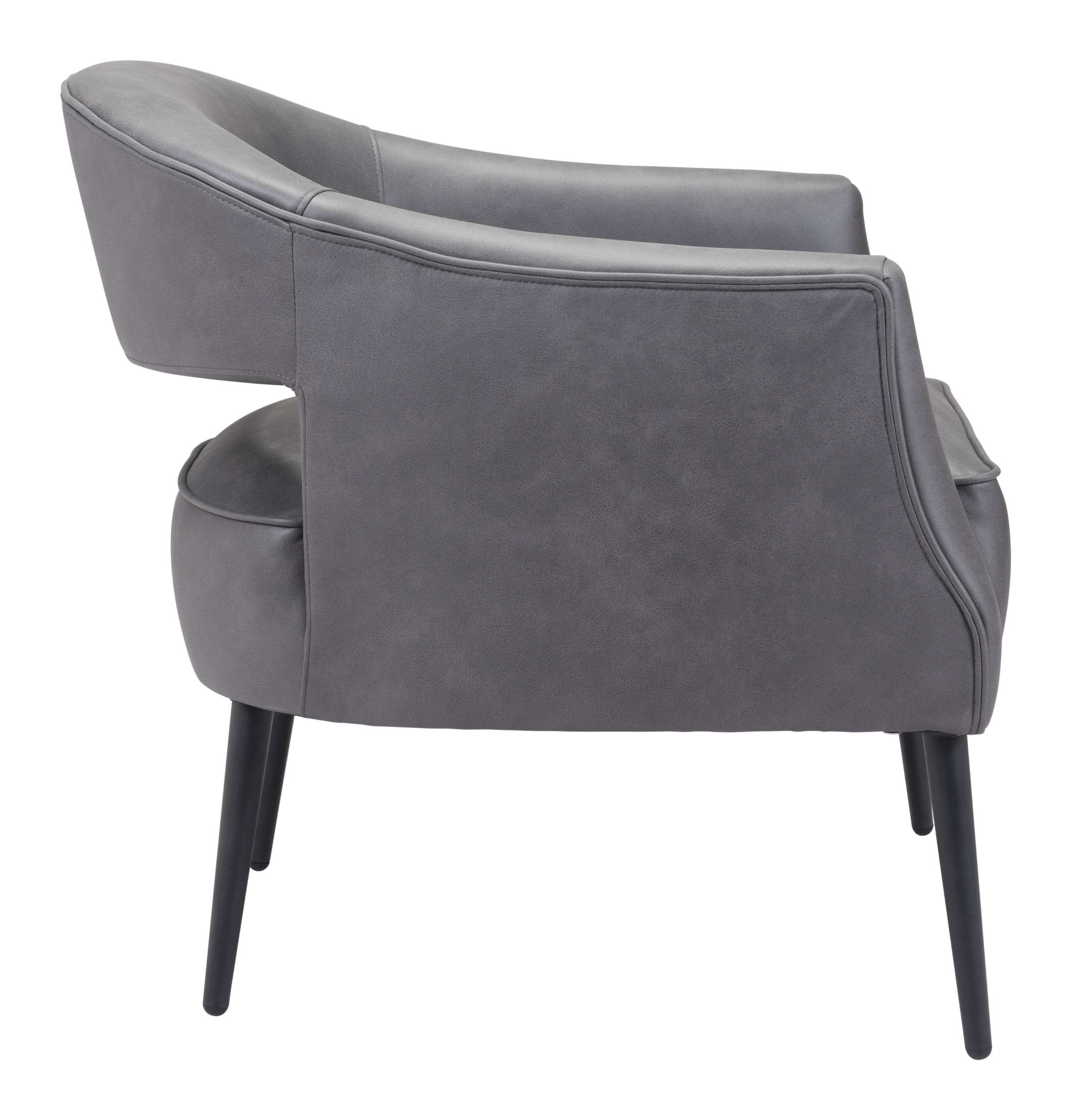 Zuo Modern Berkeley Accent Chair Vintage in Brown/Gray