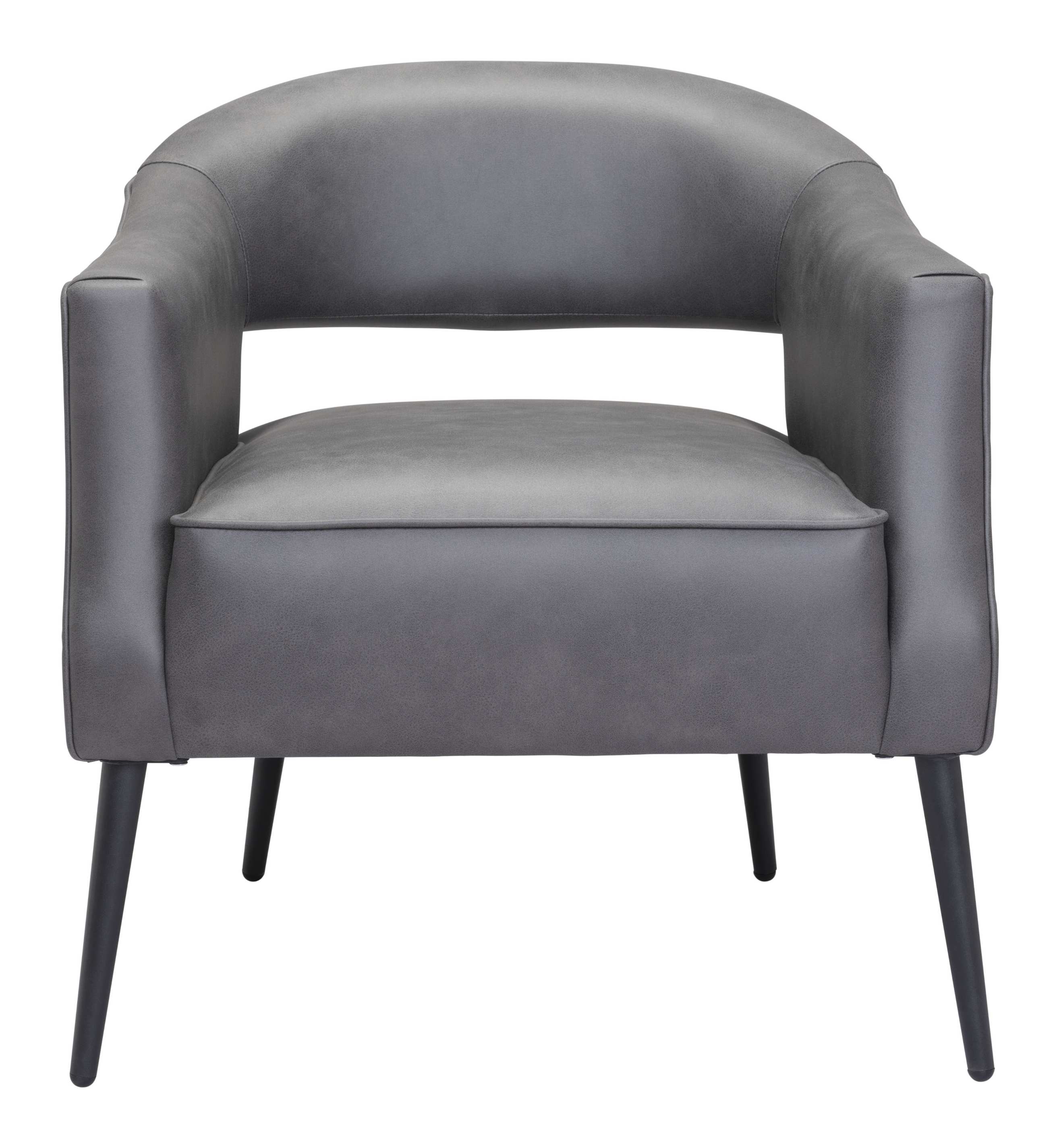 Zuo Modern Berkeley Accent Chair Vintage in Brown/Gray