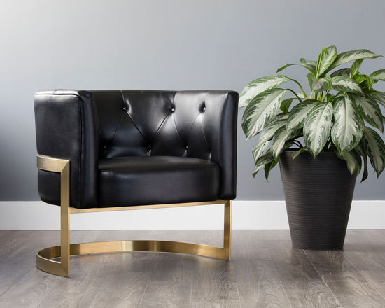 Sunpan Karissa Lounge Chair - Cantina Black
