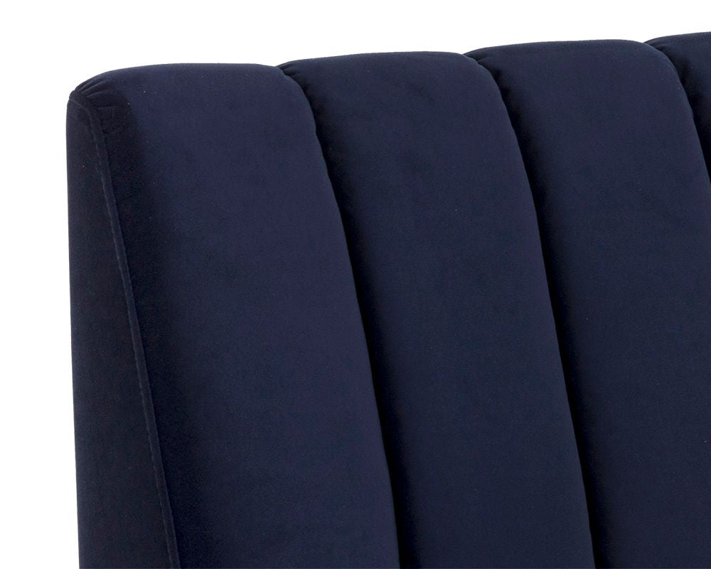 Sunpan Kosovo Modular Banquette Bench Abbington Navy / Polo Club Stone
