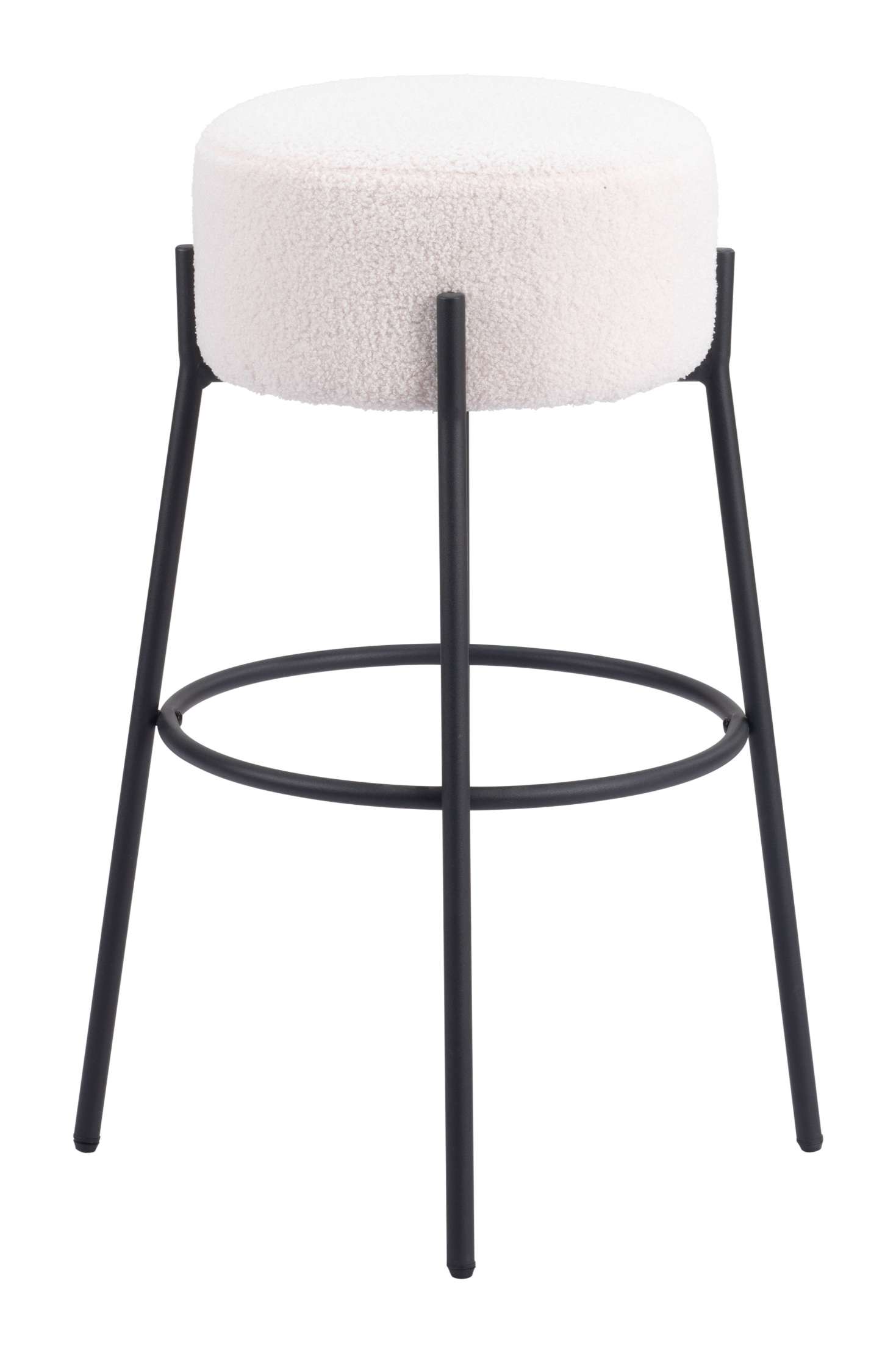 Zuo Modern Blanche Barstool in Ivory