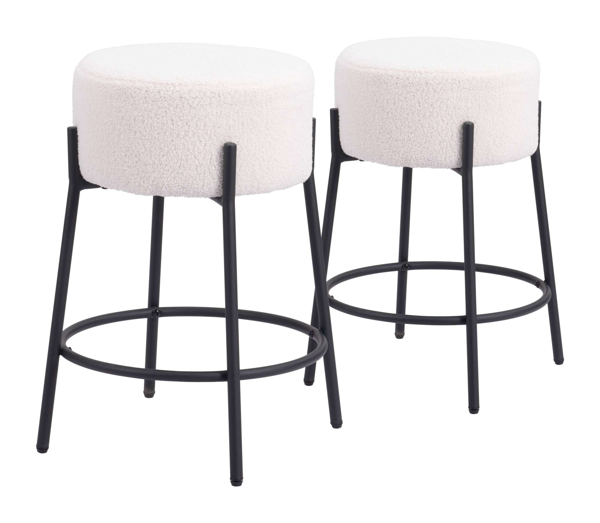 Zuo Modern Blanche Counter Stool in Ivory