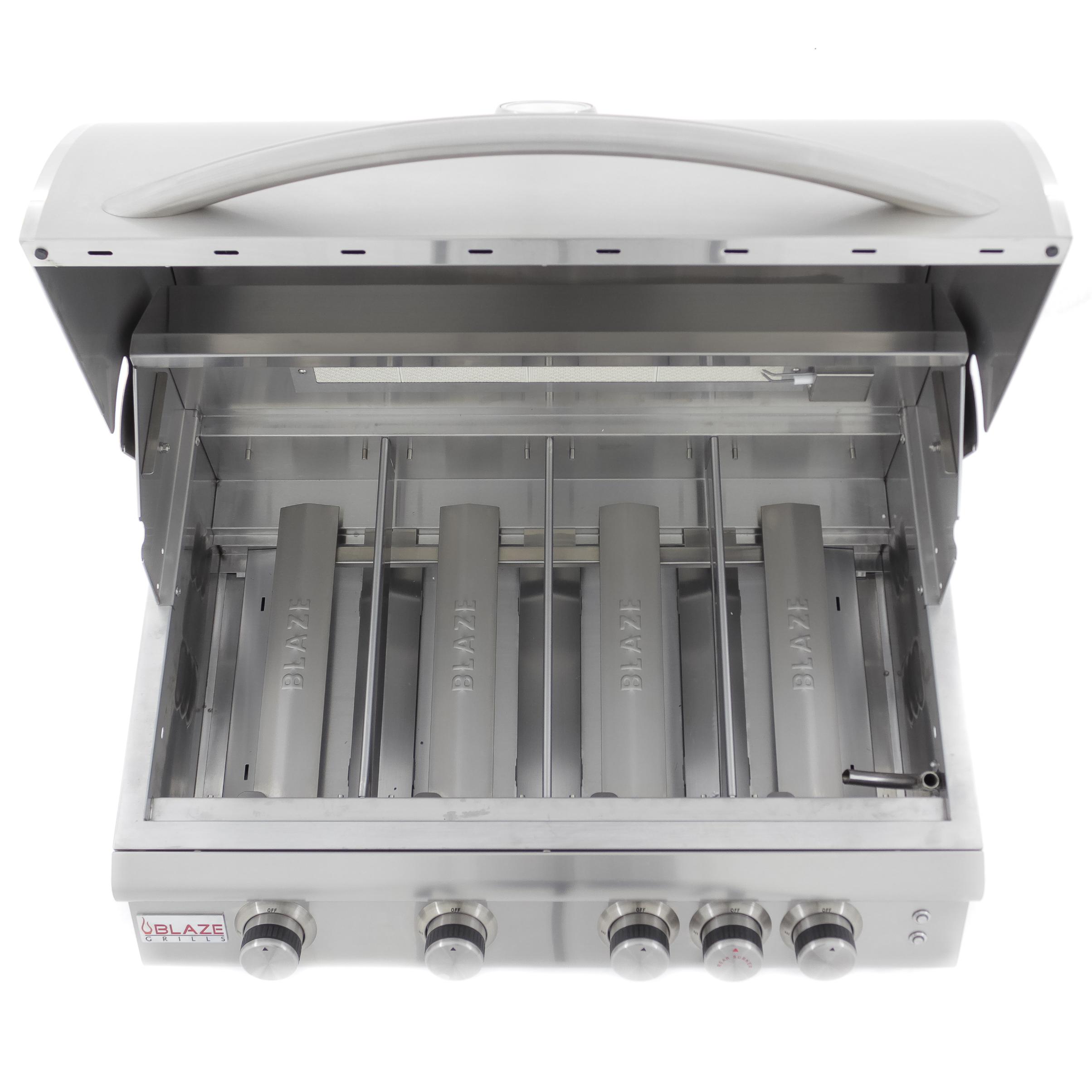 Blaze Grills Blaze 32-Inch 4-Burner LTE3 Gas Grill with Rear Burner and Built-in Lighting System