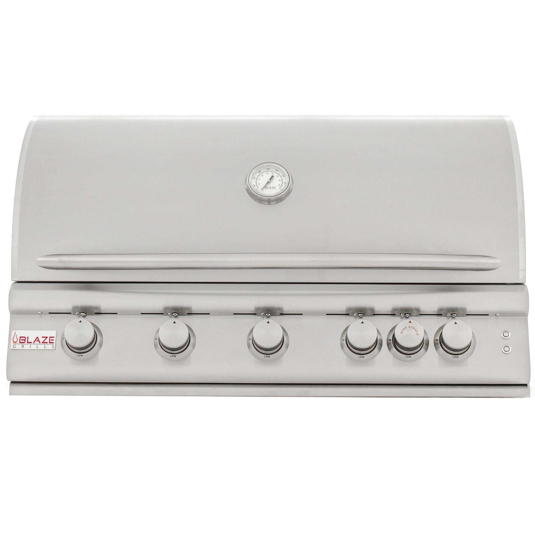 Blaze Grills 40-Inch 5-Burner LTE Gas Grill With Rear Burner And Built-in Lighting System