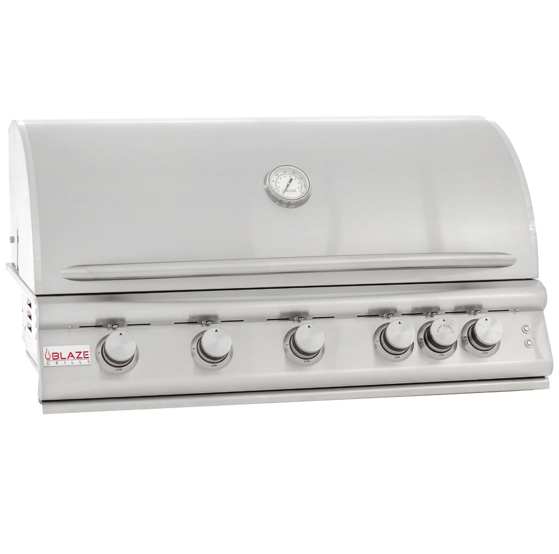 Blaze Grills 40-Inch 5-Burner LTE3 Gas Grill With Rear Burner And Built-in Lighting System