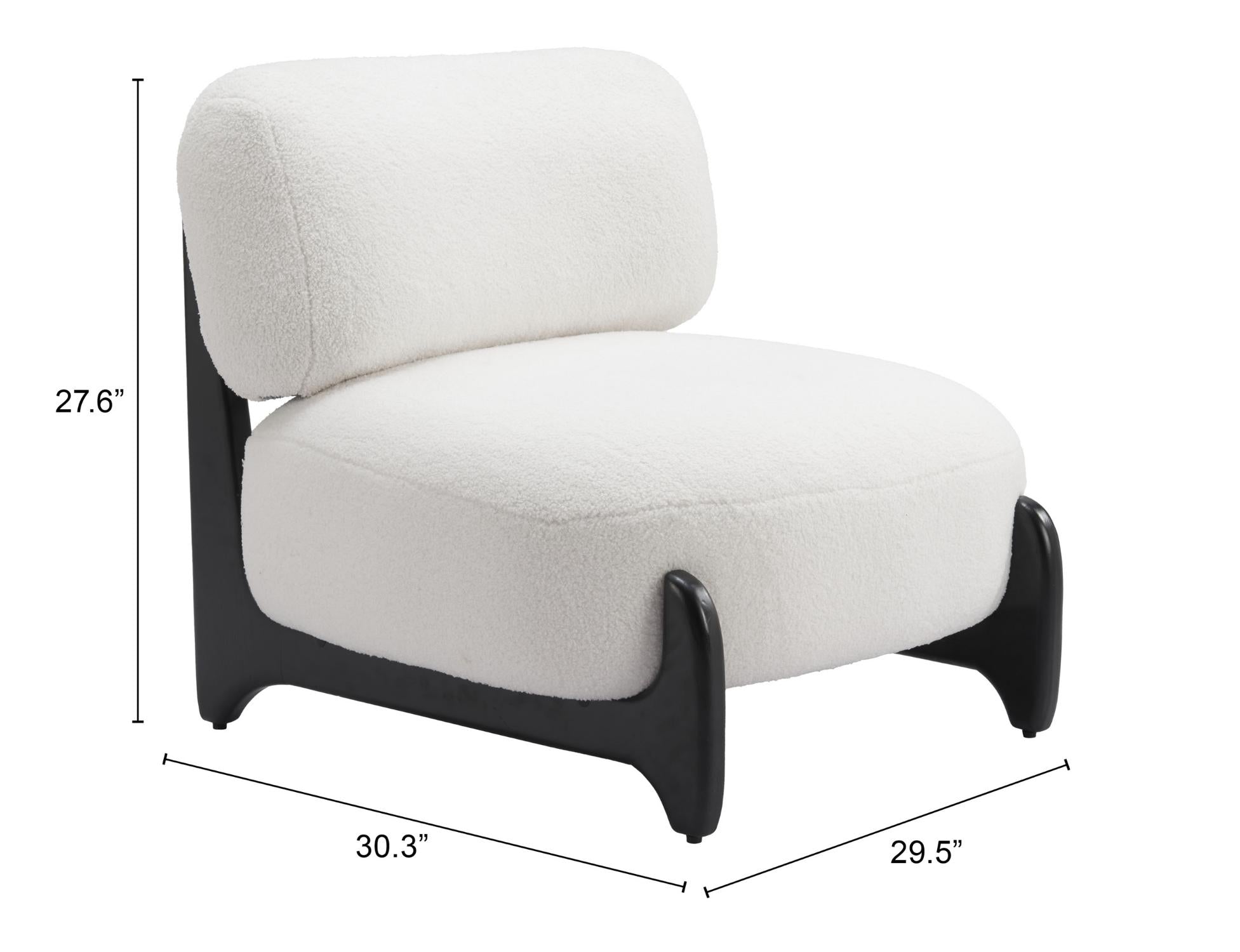 Zuo Modern Bombo Accent Chair White