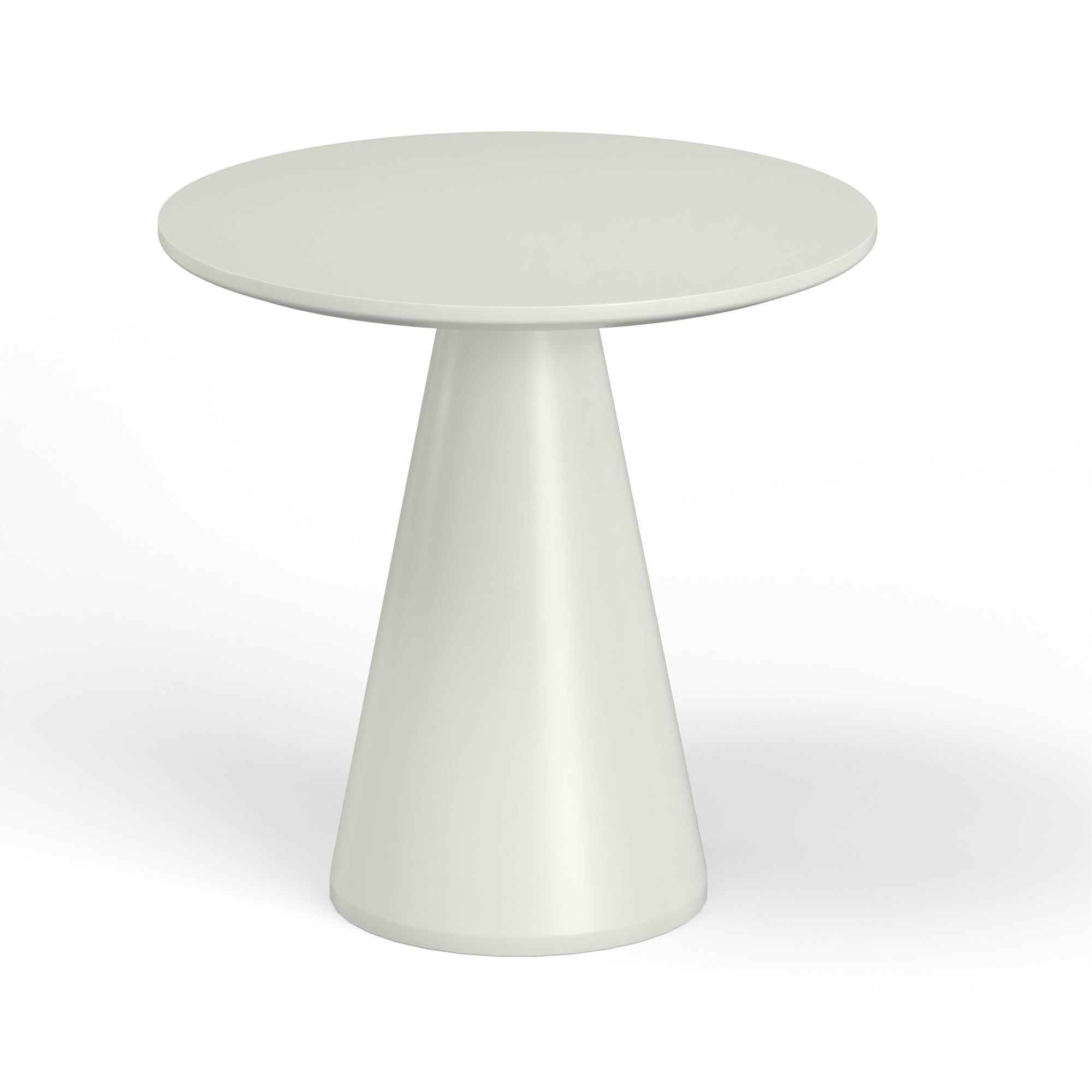 Sunset West Pedestal Pub Table - Bone / Dark Gray