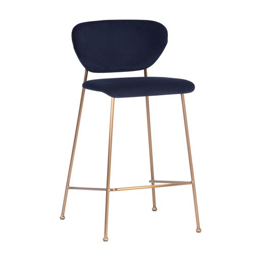Sunpan Odesa Counter Stool Abbington Navy / Dillon Cream