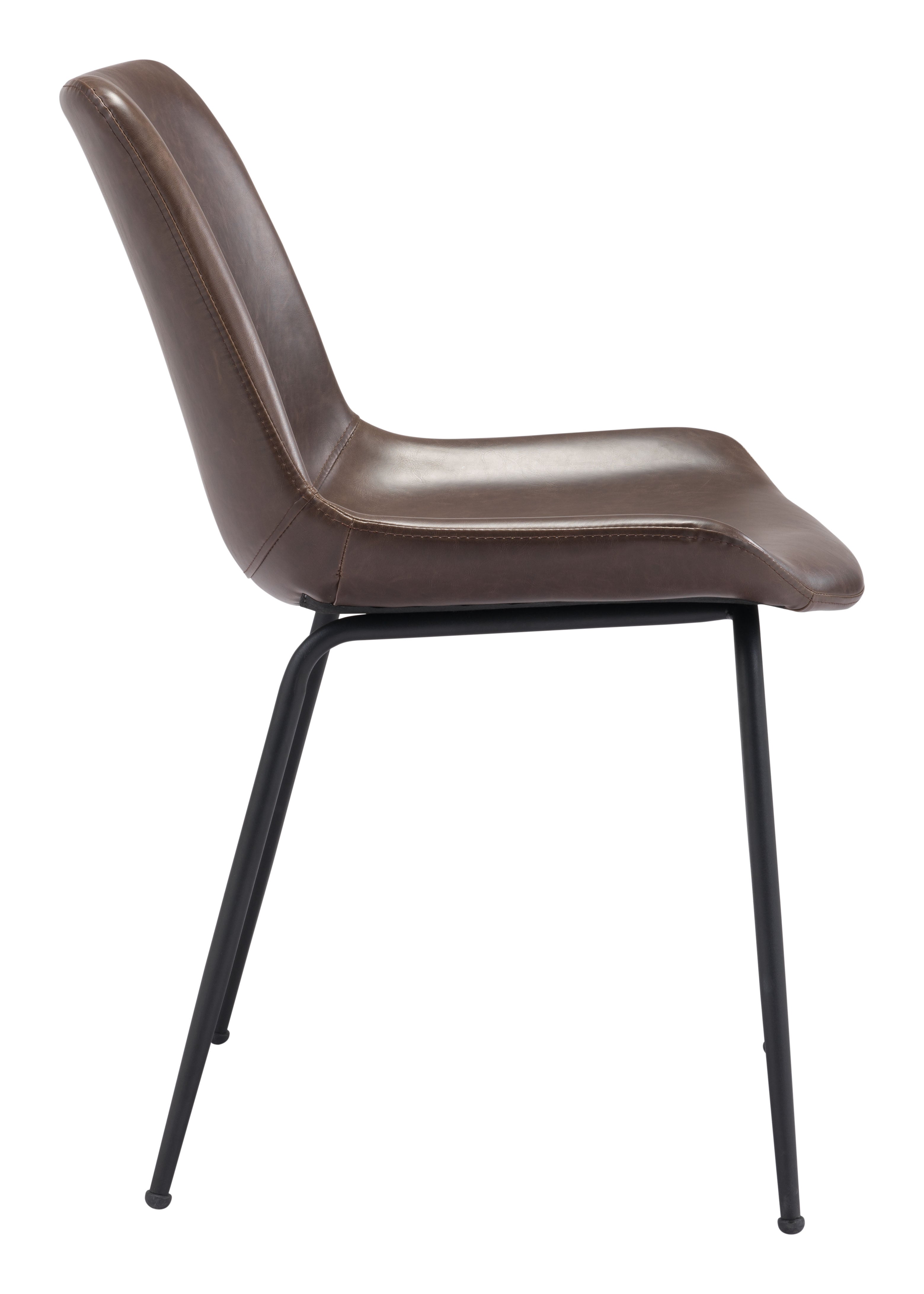 Zuo Modern Byron Dining Chair in Brown/Gray