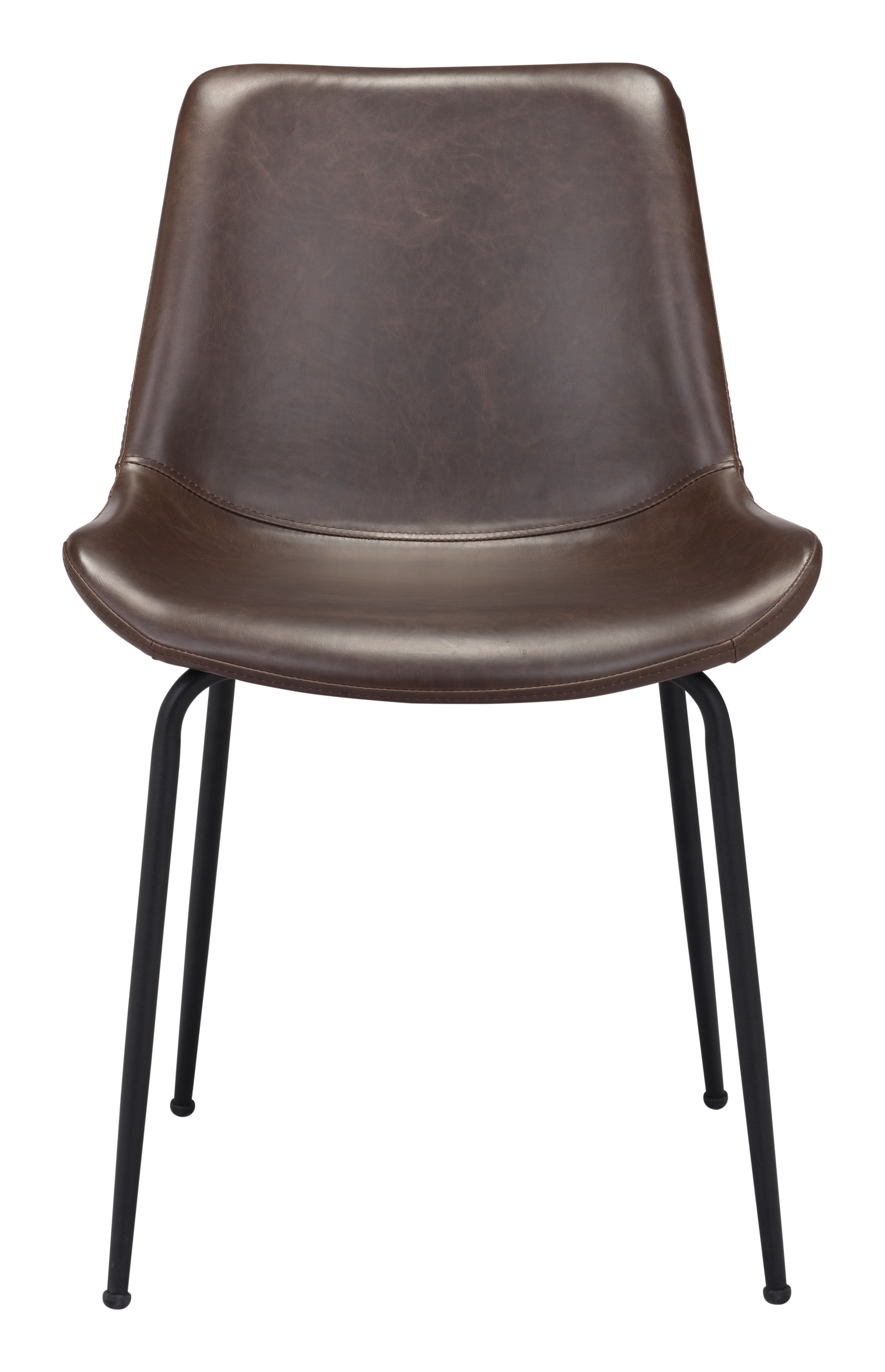 Zuo Modern Byron Dining Chair in Brown/Gray