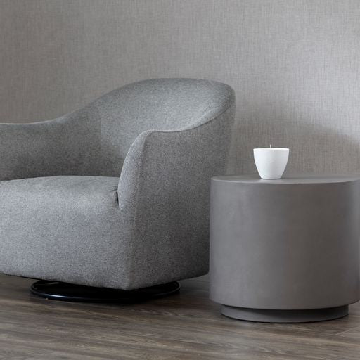 Sunpan Rubin End Table Black / Grey / Terrazzo