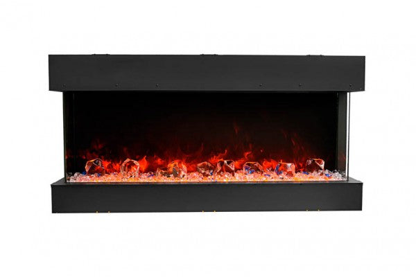 Amantii 60" Unit - 10 5/8" In Depth 3 Sided Glass Fireplace