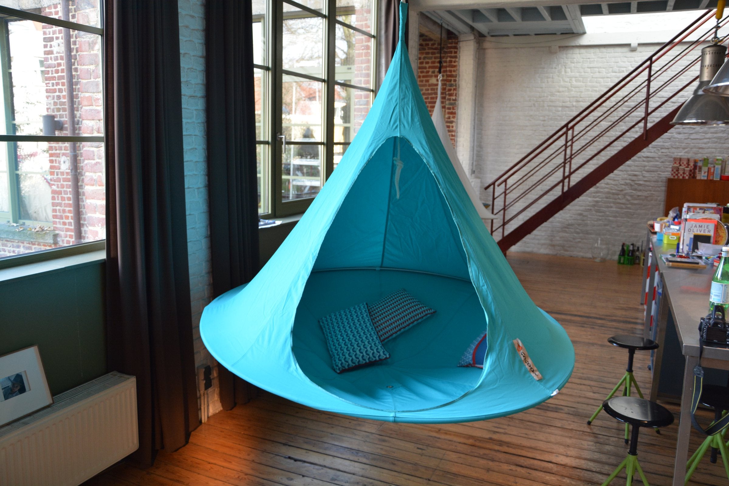 Vivere Double Cacoon- Natural White/Leaf Green/Chili Red/Taupe/Turquoise/Sky Blue/Mango