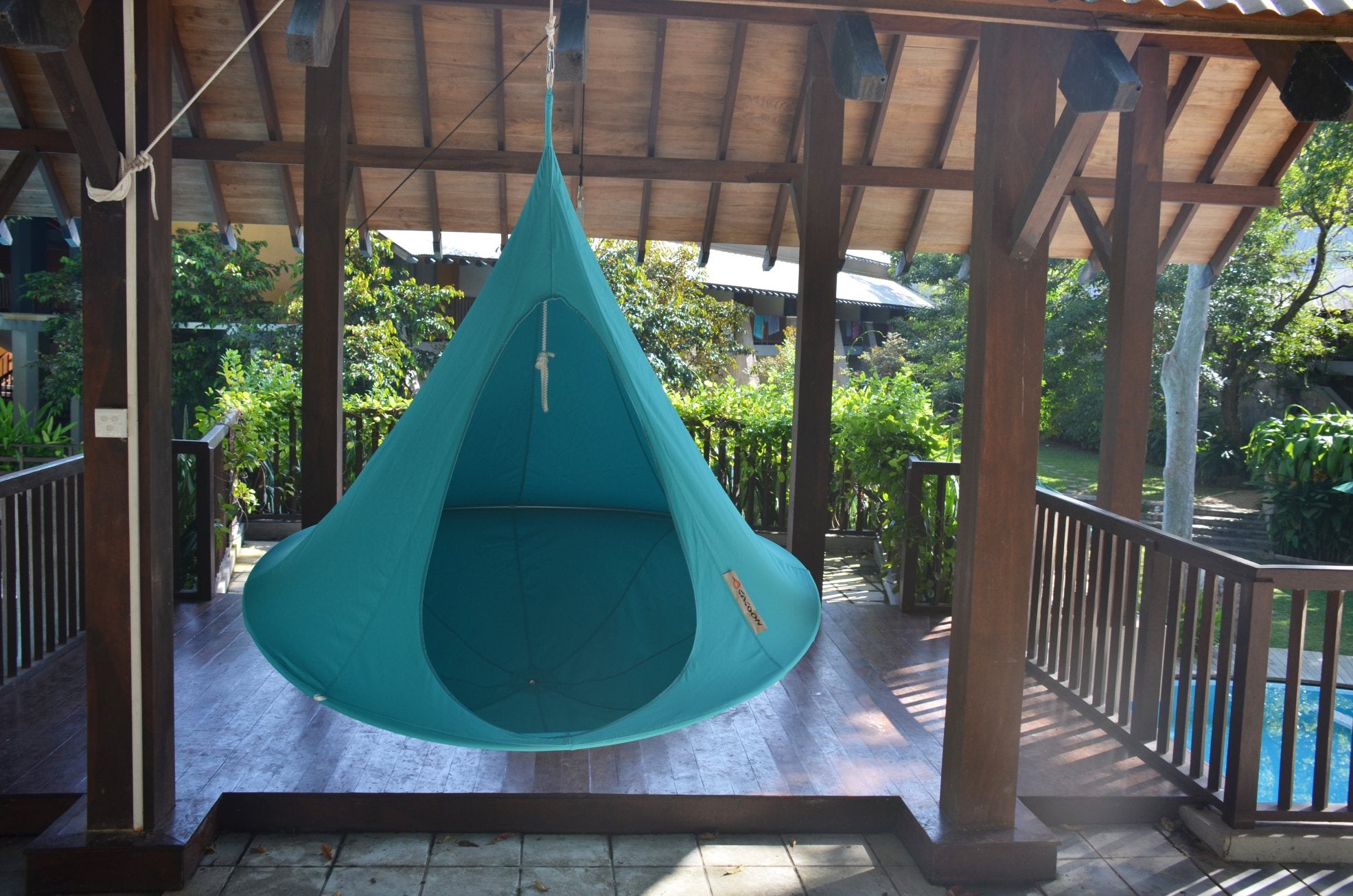 Vivere Double Cacoon- Natural White/Leaf Green/Chili Red/Taupe/Turquoise/Sky Blue/Mango