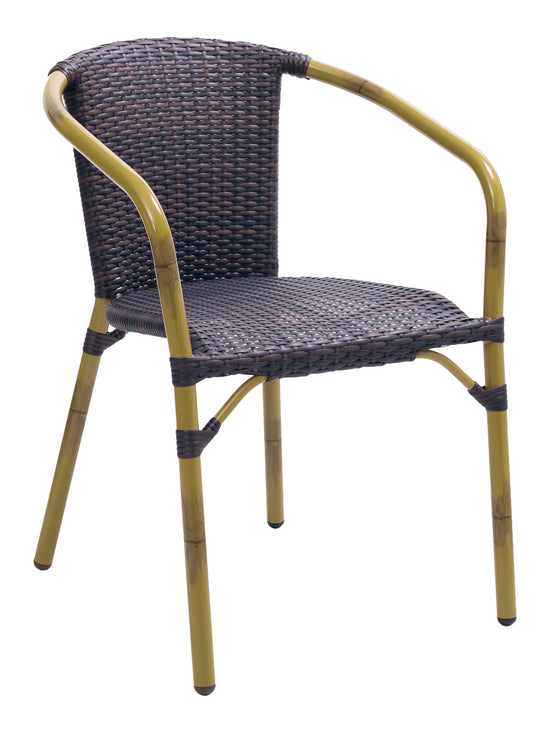 Florida Seating Aluminum Arm Chair with PVC Strap Back - CAPTIVA ARMCHAIR