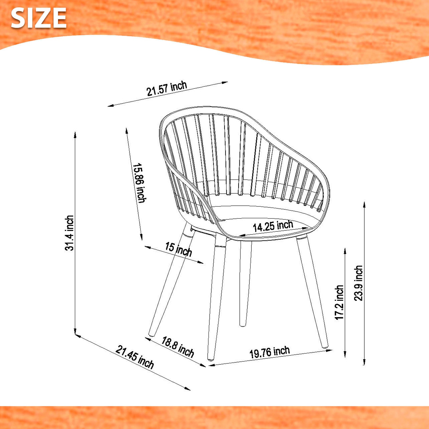 Internaitonal Home Miami Amazonia 2-Piece Chairs Set | Teak Finish/Eucalyptus Wood | Ideal for Outdoors and Indoors