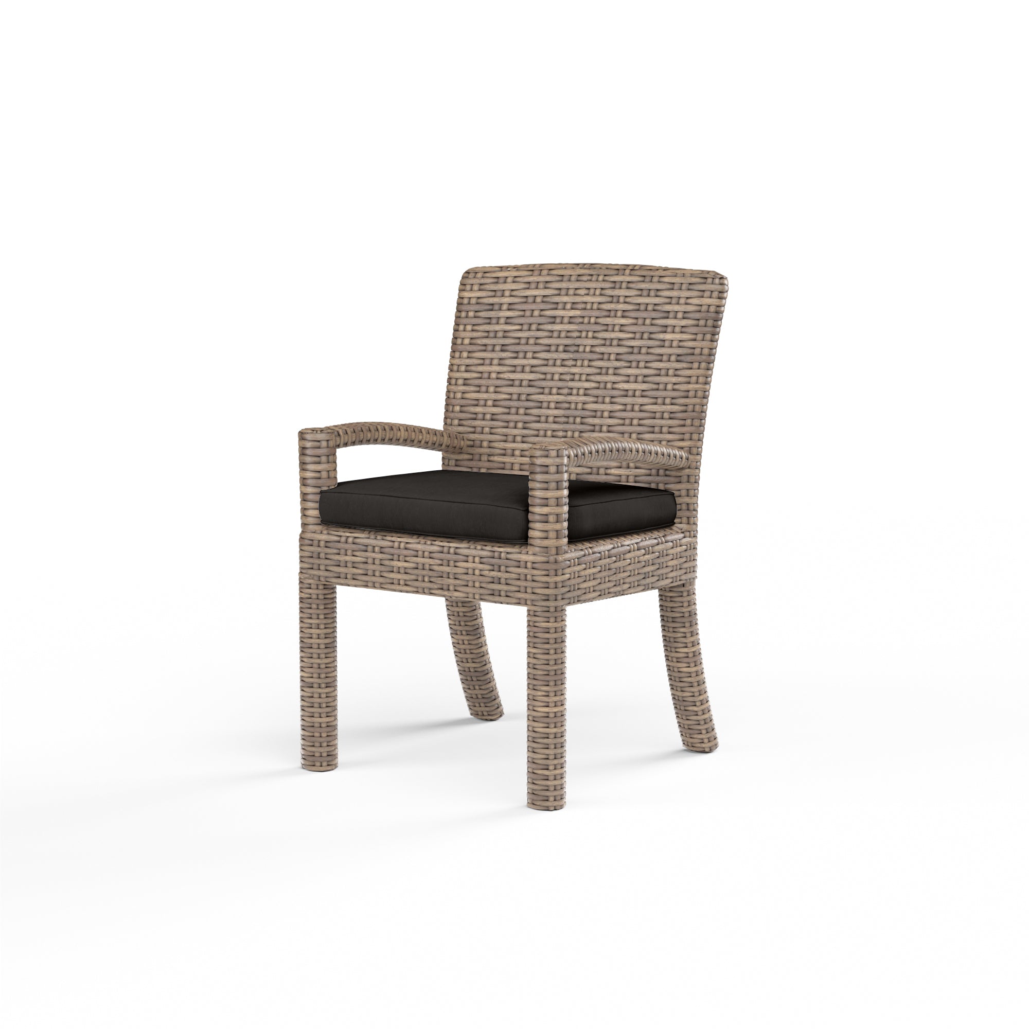 Sunset West Havana Dining Chair in Canvas Flax with Self Welt