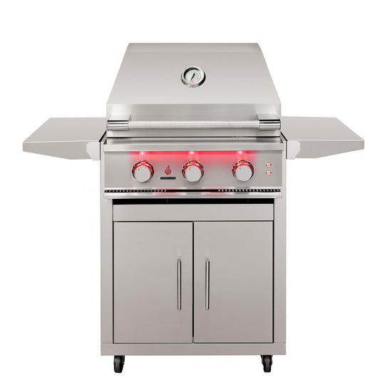 TrueFlame Deluxe Cart With Fold-Down Side Shelves - KD (Fits TF25/TFE25)