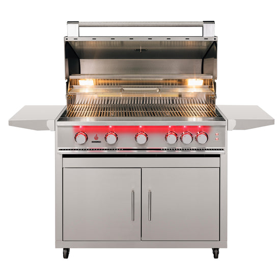 TrueFlame Deluxe Cart With Fold-Down Side Shelves - KD (Fits TF40/TFE40)