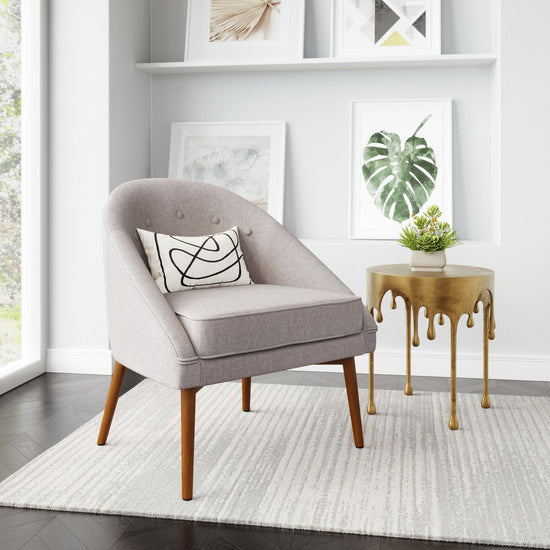Zuo Modern Carter Accent Chair in Gray