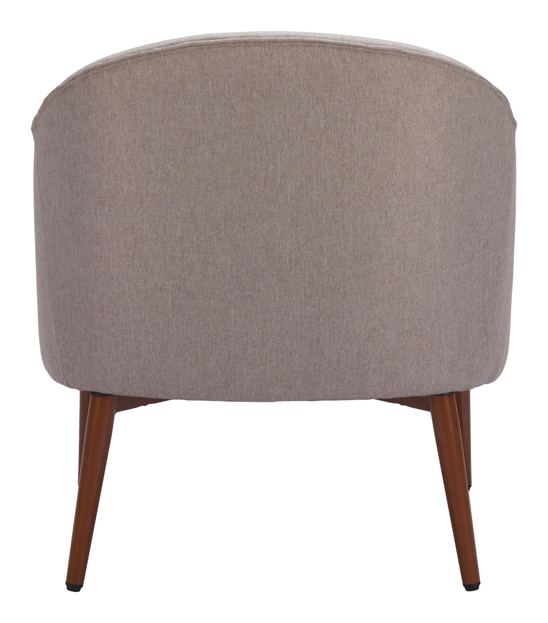 Zuo Modern Carter Accent Chair in Gray