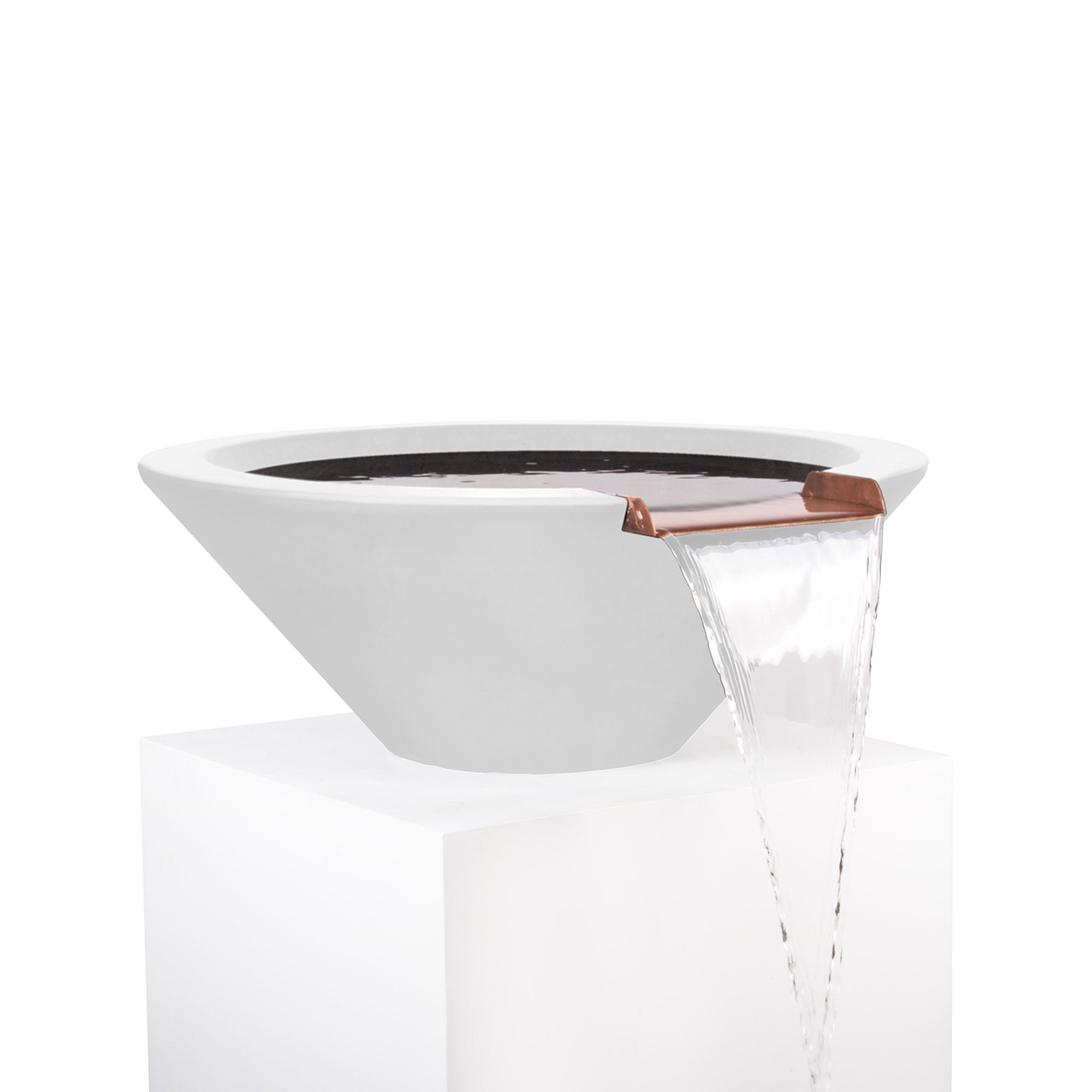 The Outdoor Plus Cazo GFRC Water Bowl, 24", Ash, Cazo, Concrete, GFRC, Outdoor