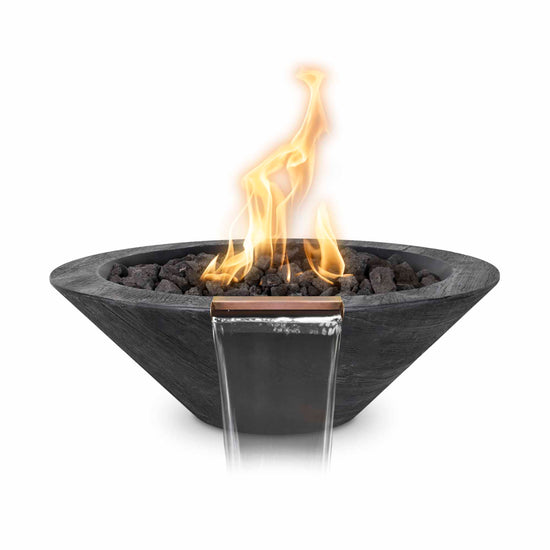 The Outdoor Plus Cazo Wood Grain Fire and Water Bowl