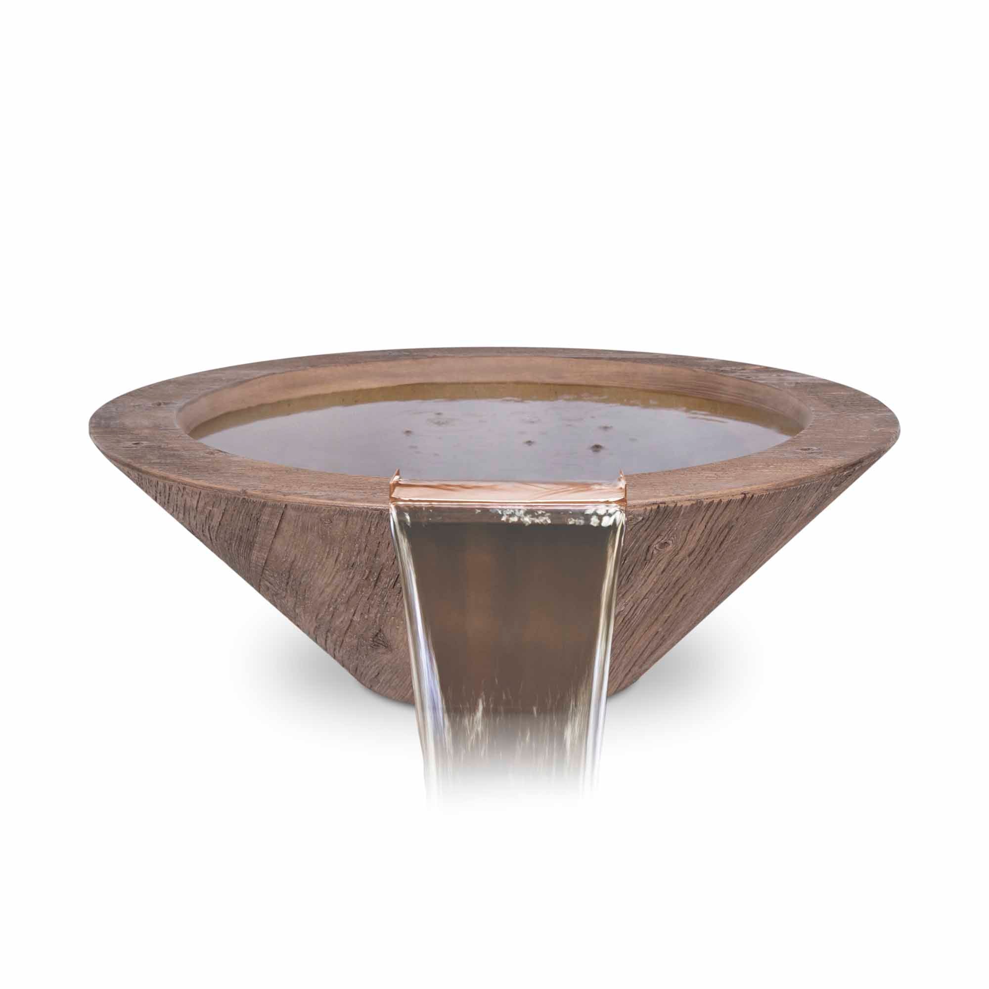 The Outdoor Plus Cazo Wood Grain Water Bowl